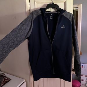 Men’s Adidas Long Sleeve Zip-Up Hoodie